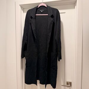 Black Longline Cardigan Blazer